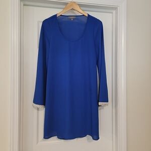 Umgee Royal Blue Cutout Dress Game Day small